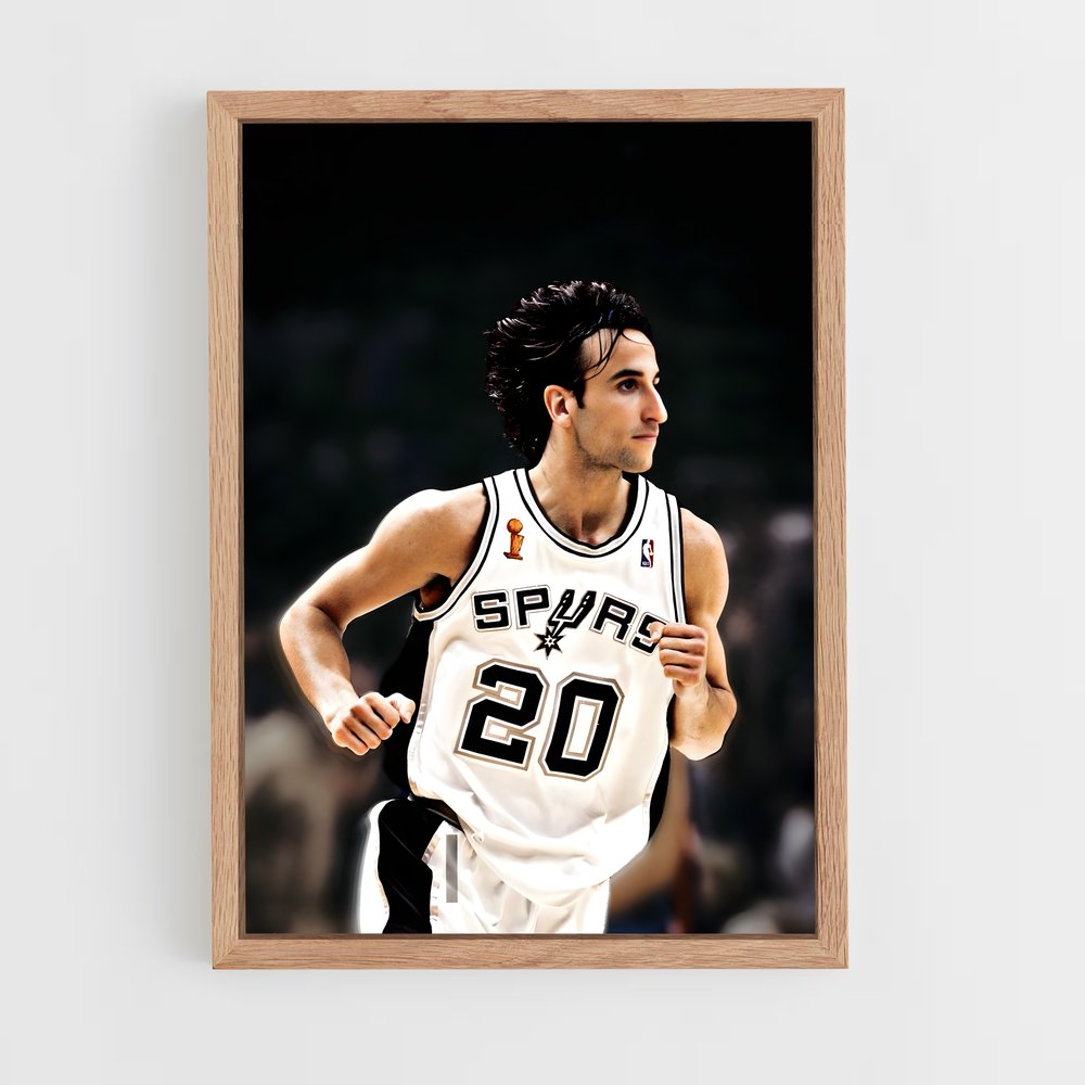 Poster L'Esprit de Manu – affiche Basketball (vue 4)